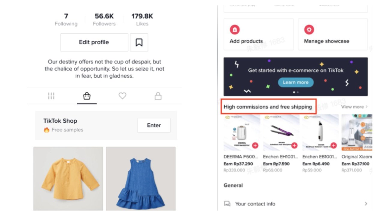 cara menampilkan showcase di tiktok